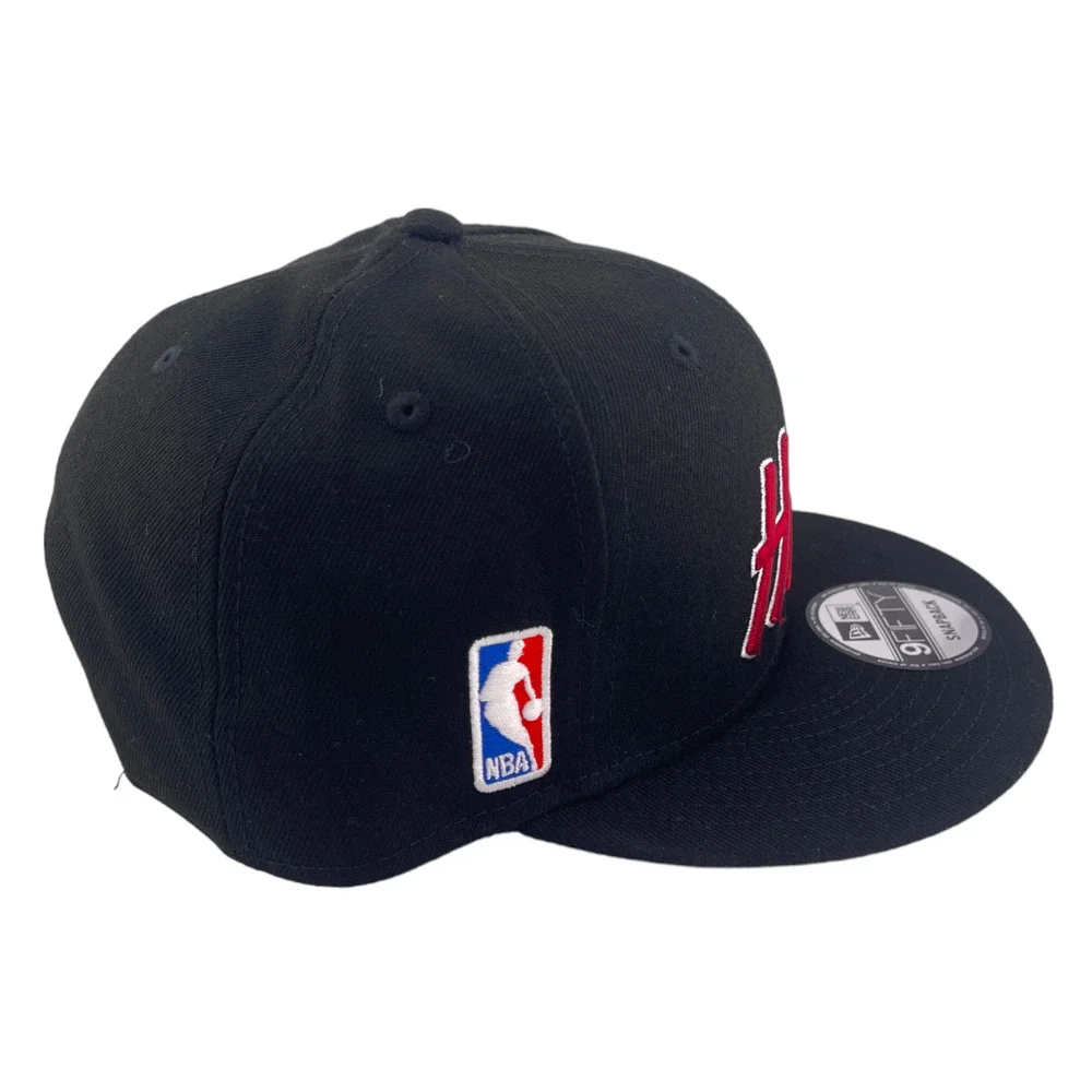 New Era Miami Heat Script‎ Up Logo Black/Grey UV NBA 9FIFTY Snapback Hat